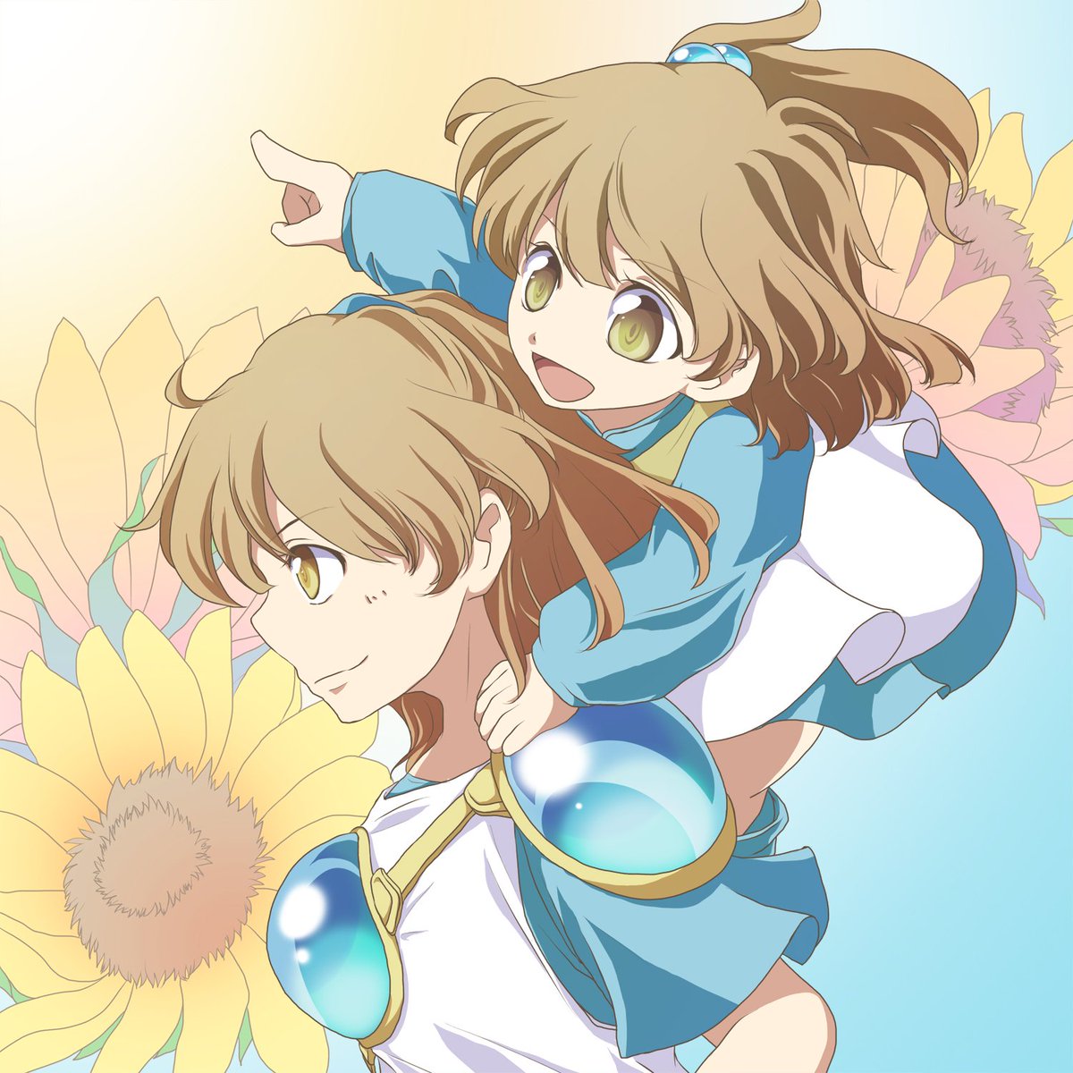アルル誕祝い絵・改。
お祝い感が薄い気がしたので背景を華やかにしてみた