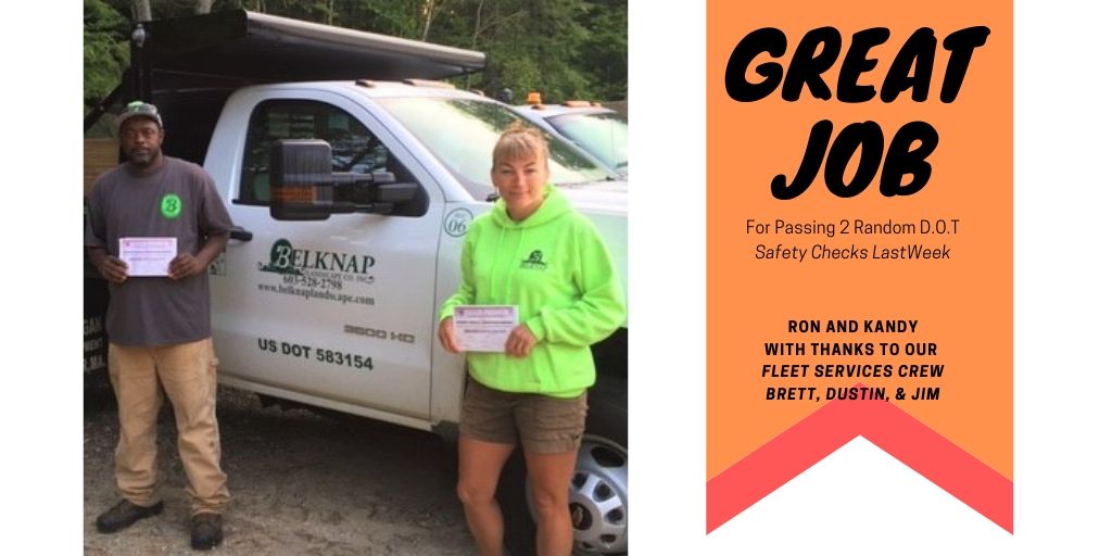 Proud of our crew and their #Safety minded culture. Ron and Kandy passed 2 random D.O.T. Safety Checks with flying colors! 
With our Fleet Services Crew members Brett, Dustin, and Jim, and great tools like <a href="/whiparoundapp/">Whip Around</a>  we can rest easy knowing our equipment it safe.