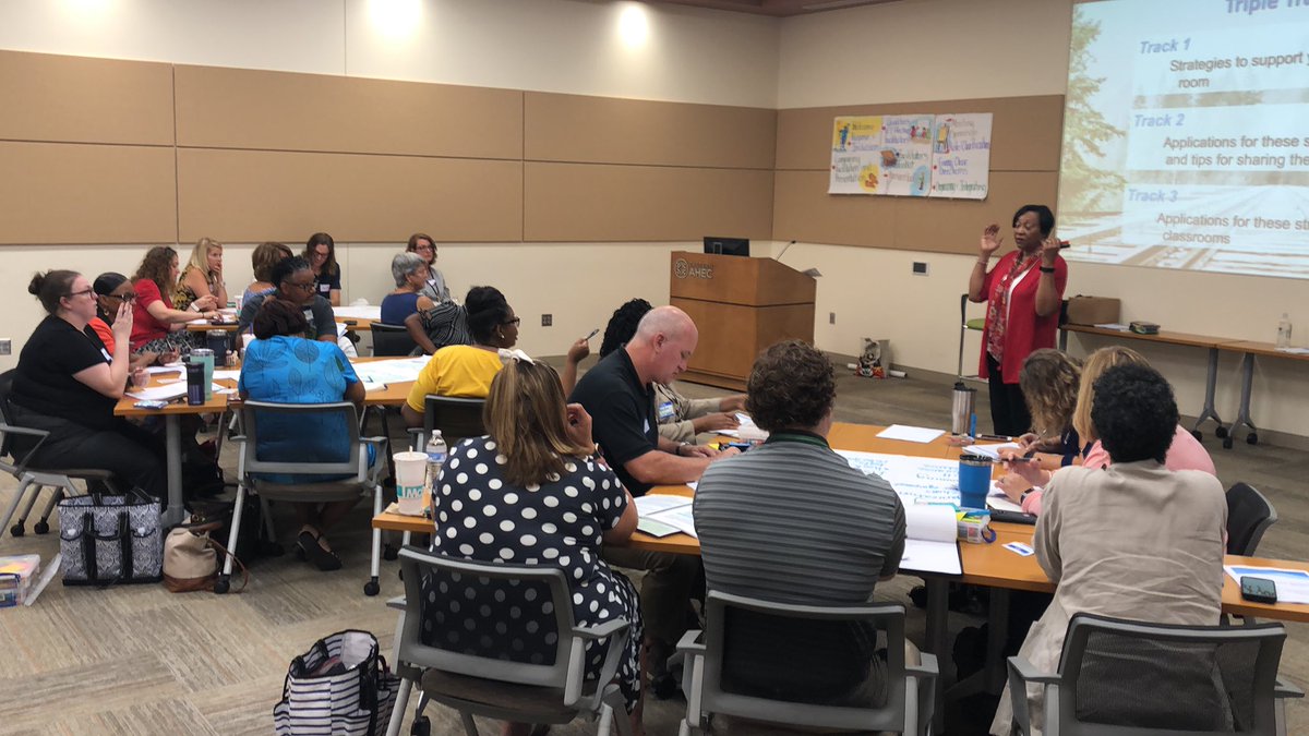 MTSS chairs, Principals, Assistant Principals, and other district leaders learning how to be more effective facilitators with Carolyn McKanders, as we strive to fulfill #PCSEverySingleDay