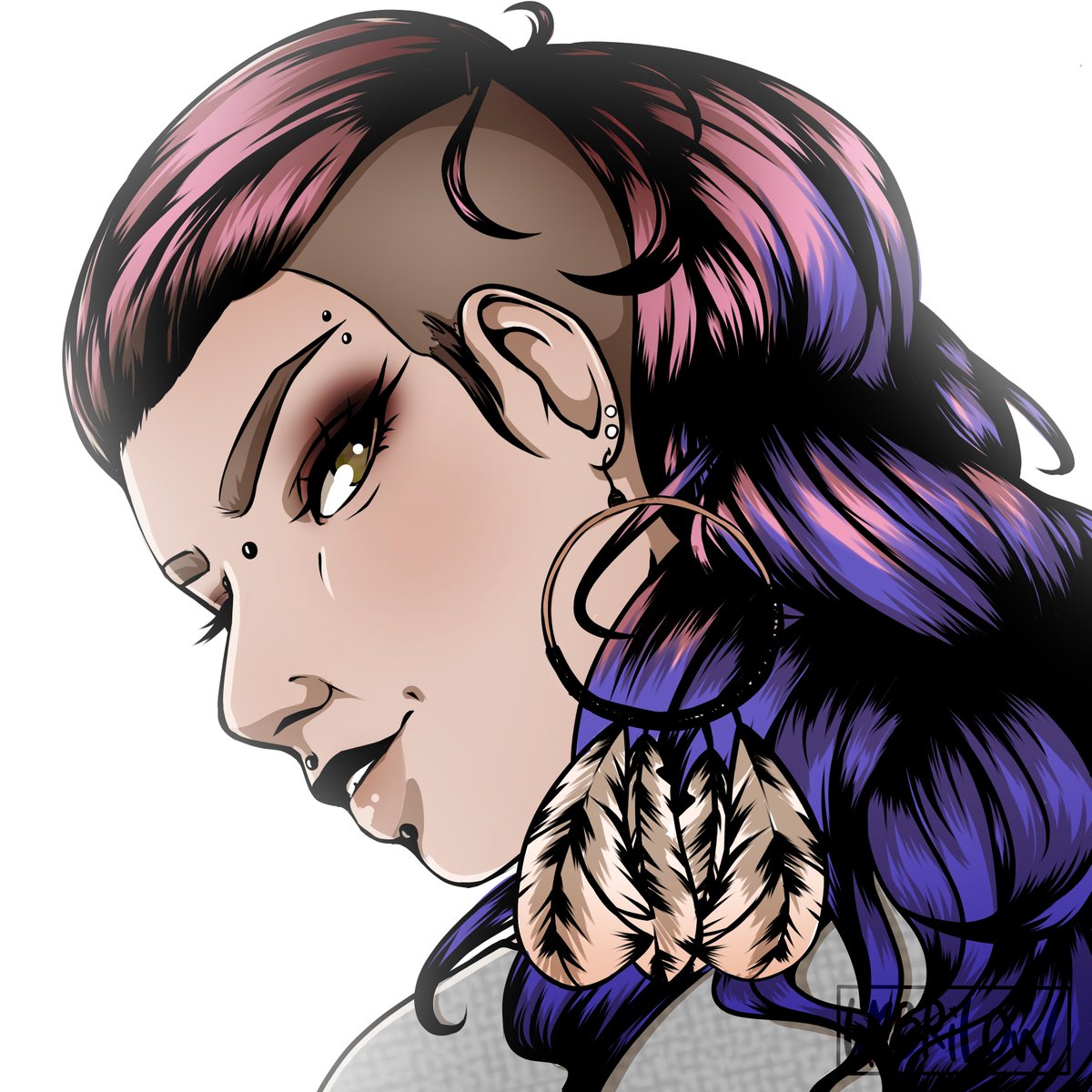 UMBRILOW's tweet photo. Portrait commissioned by @Mimseh ! https://t.co/kcT7I4Xuq9