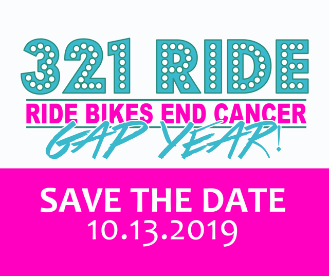 SAVE THE DATE!  The 7th annual 3-2-1 Ride is 10.13.19.  This year, all rides are on the <a href="/GAP_Trail/">GAP Trail</a> and we have lots of announcements to come!  Registration opens SOON.  #RideBikesEndCancer