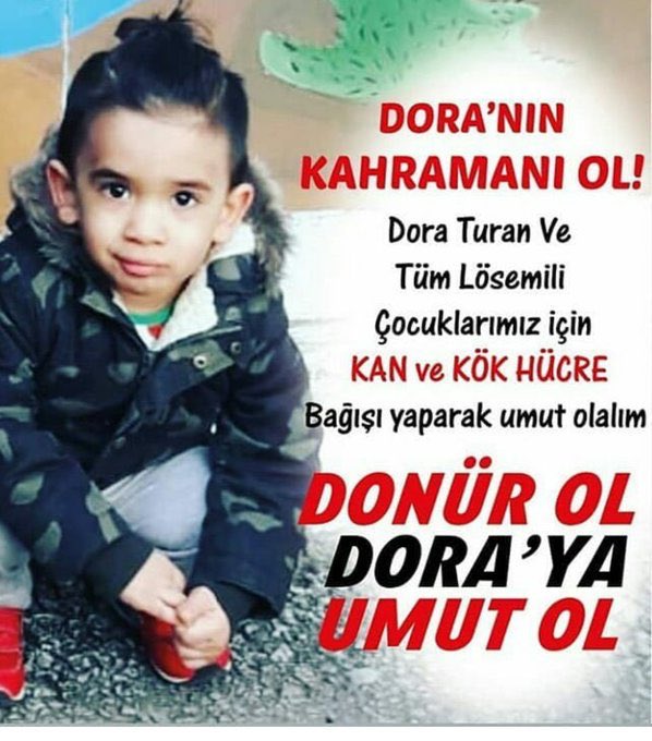 herseyyenilense's tweet photo. İzmir Tepecik Hastanesinde Jmml lösemi tedavisi gören DORAya Acil Kök Hücre gerekiyor
Kök Hücre Bağışı için Türkiyede Herhangi bir Kızılay Şubesine/Kan Bagisi Aracina İBRAHIM DORA TURAN ismiyle başvur yeter

Dönor ol

Sadece Doraya değil
Pek çok evlada destek ver
#DorayaUmutOl https://t.co/RmVua6ymx4