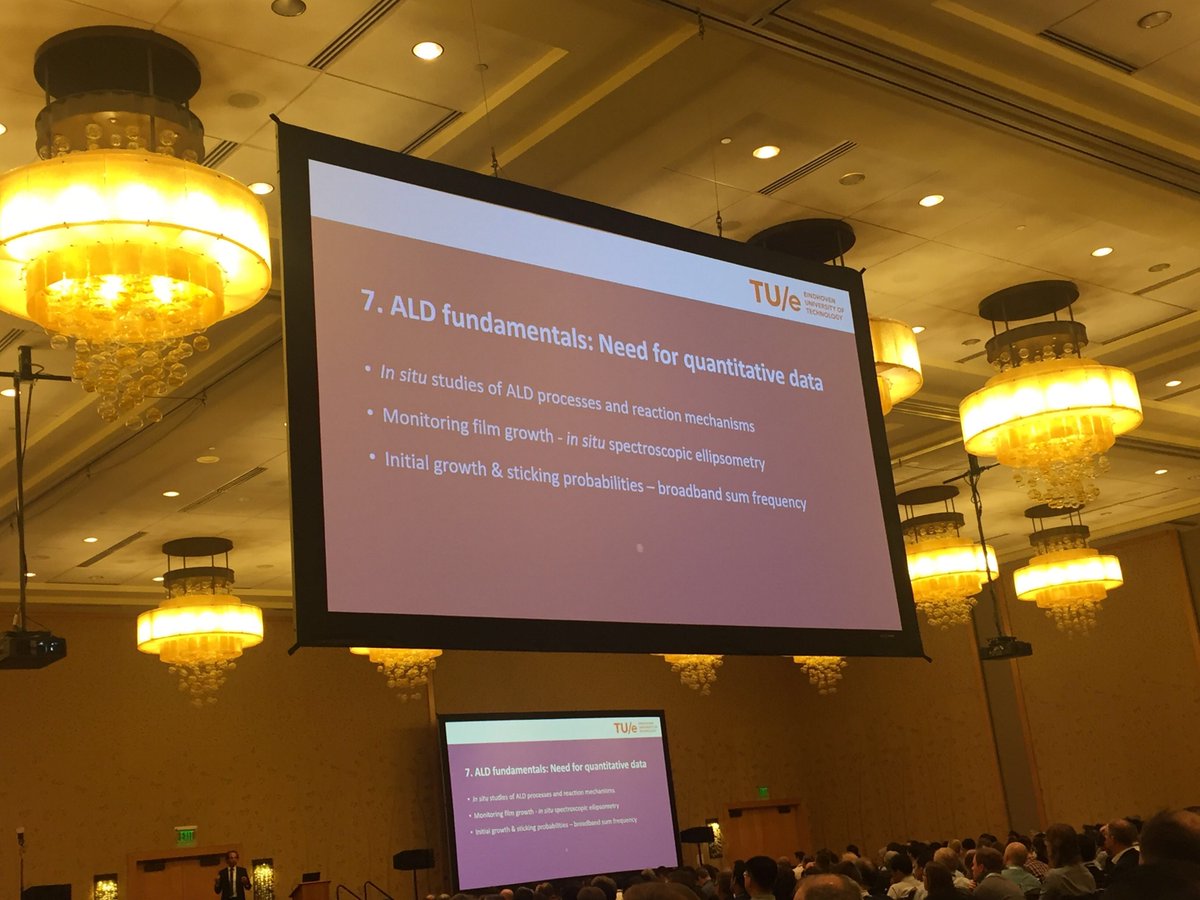 BentGroup's tweet photo. Great overview of ALD by @ErwinKessels for his Innovation award! Strongly emphasizing the importance of better understanding mechanisms behind ALD growth. A well earned award! https://t.co/5WzF8KSAhi