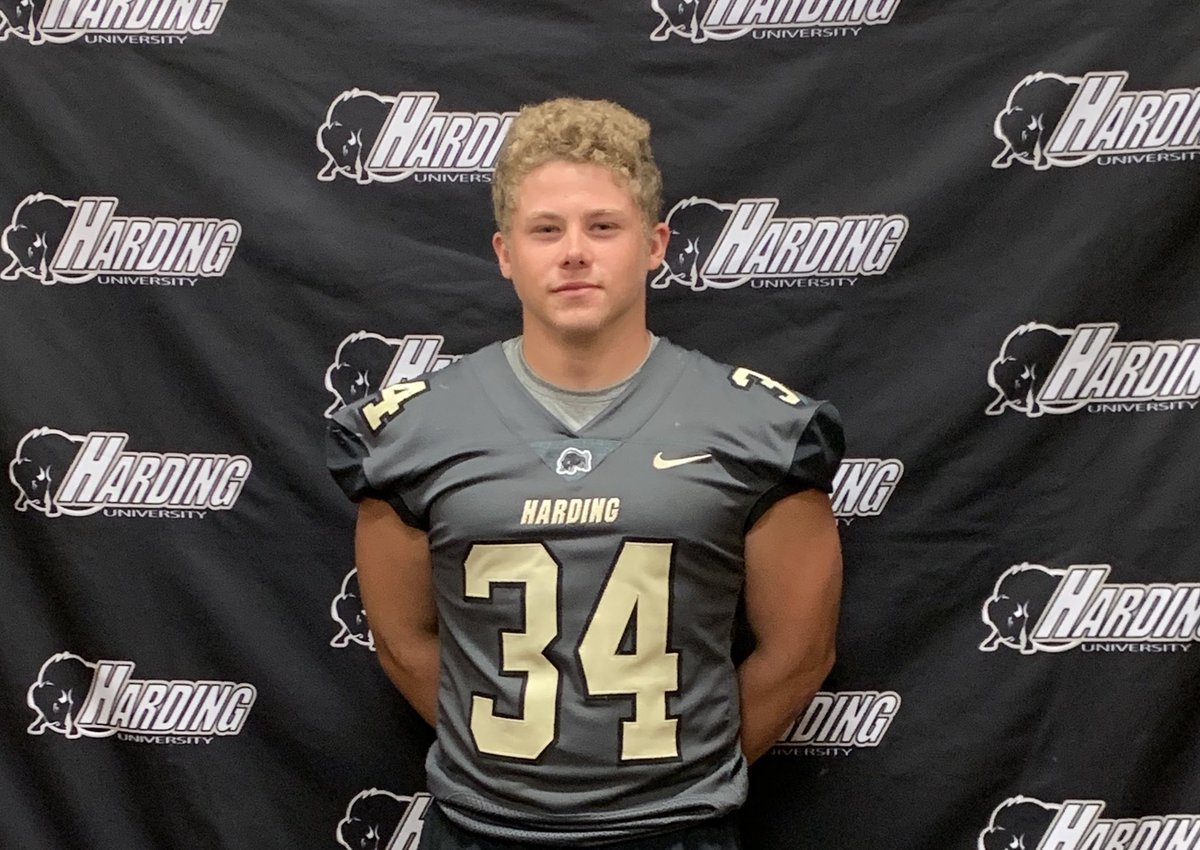 BryceHall54's tweet photo. Thank you for a great camp last week to @CoachNickleson @Harding_FB and the entire coaching staff. https://t.co/osCdqT1iYI