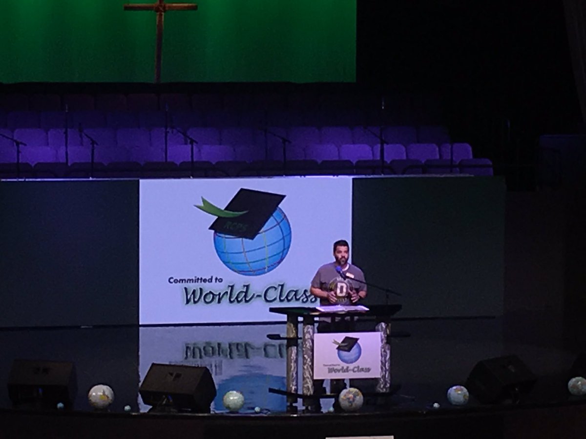 Our #rcpstoty Mr Carlos Hernandez shares his goals for the upcoming school year during #RCPSConvocation2019.