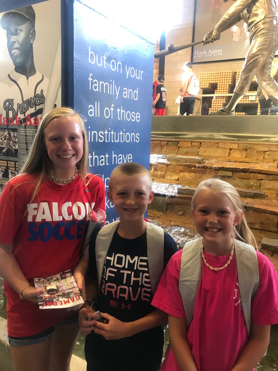 NfranklinNikki's tweet photo. A little stop at the Braves game to end our vacay! #kidsfirstgame #GoBraves #ChopOn https://t.co/RvAEVLvPvR