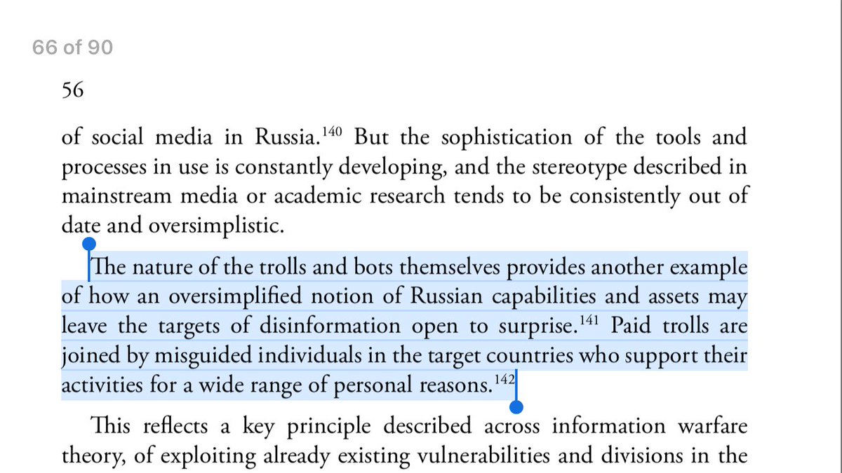 38/ THE KREMLIN SCHOOL OF BLOGGERS: Those who don’t take IW seriously will be unpleasantly surprised to wake up to find their country gone.Trolls are joined by “misguided individuals” in the target countries (see my “Information Warfare” thread, #14:  https://twitter.com/heidi_cuda/status/1151883297162575873?s=21)