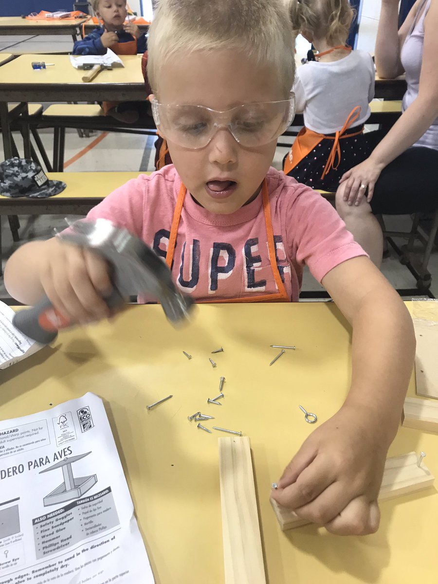 We are so excited to have Home Depot visiting today! Thank you to our volunteers for helping with our bird feeders! #homedepot #building #summer #heat #teamwork #creativity <a href="/DSBNSummerHEAT/">DSBN Summer H.E.A.T</a> <a href="/DCSummerHEAT/">Dewitt Summer HEAT</a> <a href="/HomeDepot/">The Home Depot</a> #thankyou