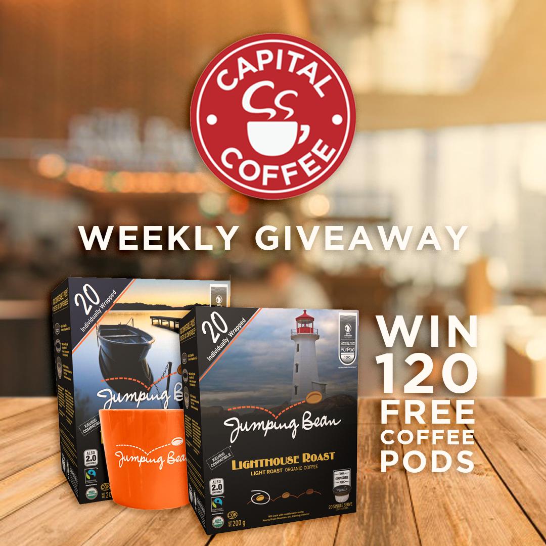 JumpingbeanCA's tweet photo. ✨ Jumping Bean and Capital Coffee Supplies Giveaway ✨

Enter now to WIN a sampler Coffee Pod Prize Pack!
120 FREE Coffee Pods + 2 Coffee Mugs! 

Enter:
1. Follow Capital Coffee on Twitter 📲
2. Tag 2 friends that would love JBC pods in their workplace! 
3. Retweet this post 👍 https://t.co/5XnRTR8JCm