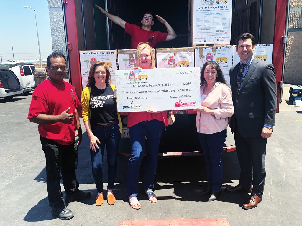 NorthStarMoving's tweet photo. Results are in! Our #LetsSendHungerPacking summer food drive has raised a total of approximately 134,124 meals over the last 7 years!!! We are so grateful for the support of our partners @groudworkcoffee @mayorofLA @bhhsCaliforniaPP @moveforHunger @LAfoodbank  
#FeedLA https://t.co/RWn8LvB0FM