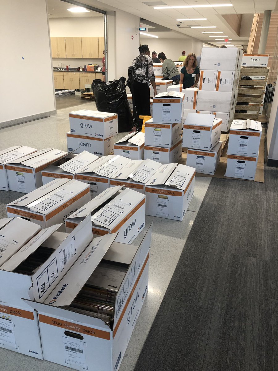 Kudos to @FollettLearning for helping us get the  <a href="/WalnutGroveES/">Walnut Grove ES</a> library up and running!