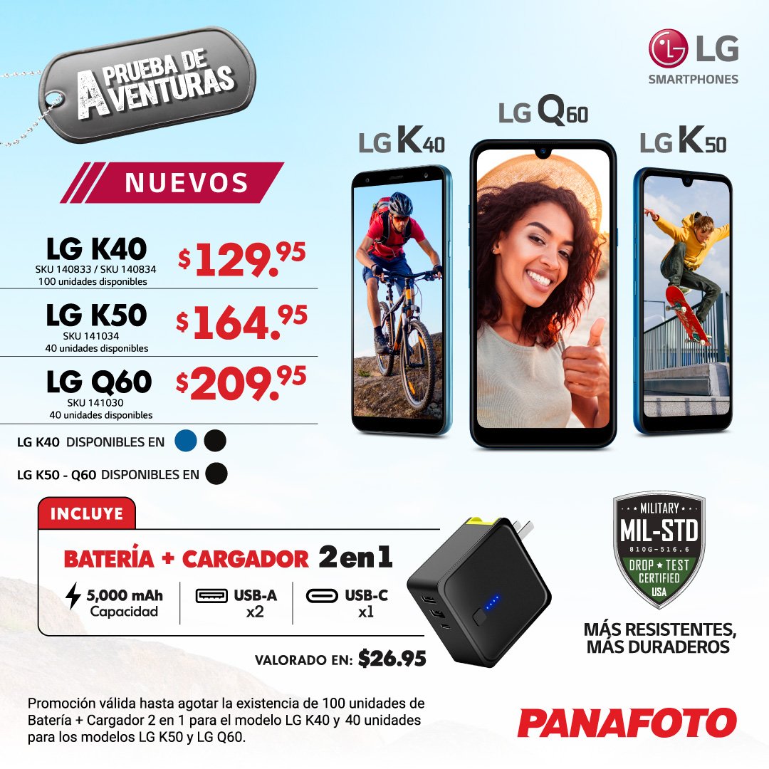 Panafoto En Cada Aventura El Lg K50 Te Acompanar Para Facebook