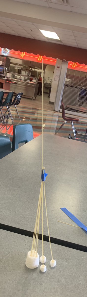 PoeMiddle's tweet image. Winner for tallest free standing tower was group 4 #pace #masterstudent #spacecamp