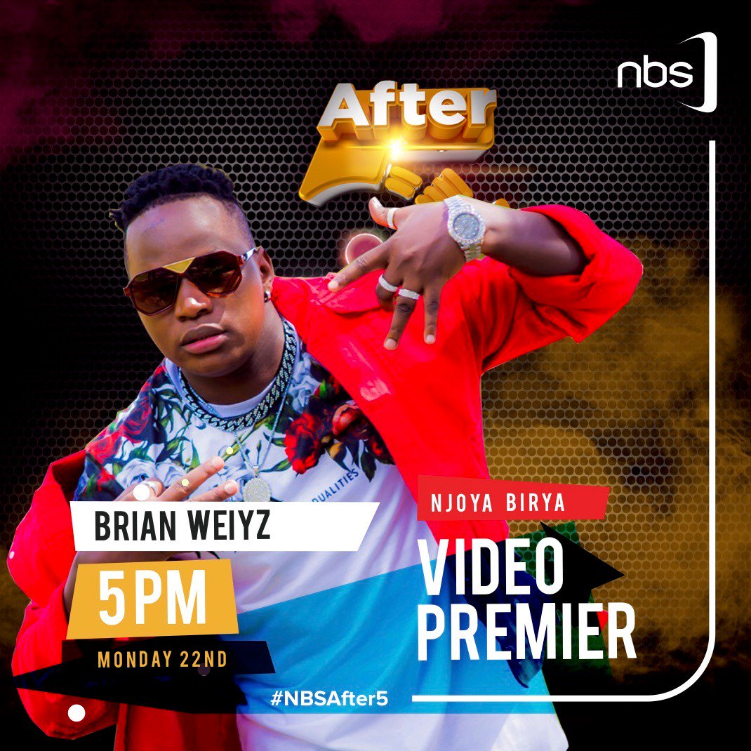 NBSBreakingNews's tweet photo. Brian Wezy premieres his latest single 'Njoya Birya' this evening on #NBSAfter5. Don't miss it. #NBSUpdates https://t.co/5CO0UCBIQQ