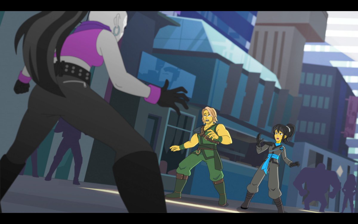 TommyAndreasen's tweet photo. While waiting for the upload of the SDCC panel and the Ninjago Clip, here are a few actual frames ... I know the context of this stylistic choice is pretty obscure to anyone who wasn't in the room, but the intention is not: Creativity, fun and playful freshness. https://t.co/ljxpHZgk6Y