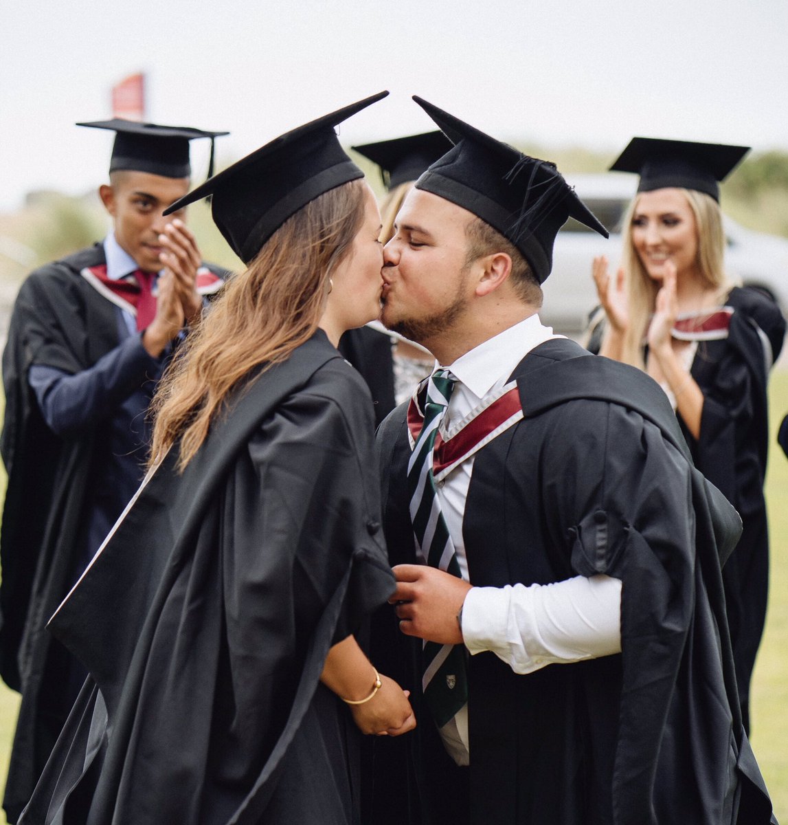 SwanseaUni's tweet photo. 🎉 ConGRADulations to our new @SwanseaMedicine graduates Akeem and Natalie on their engagement! 🎓💍💘
#SwanseaGrad #SheSaidYes https://t.co/ORylZo7LLc