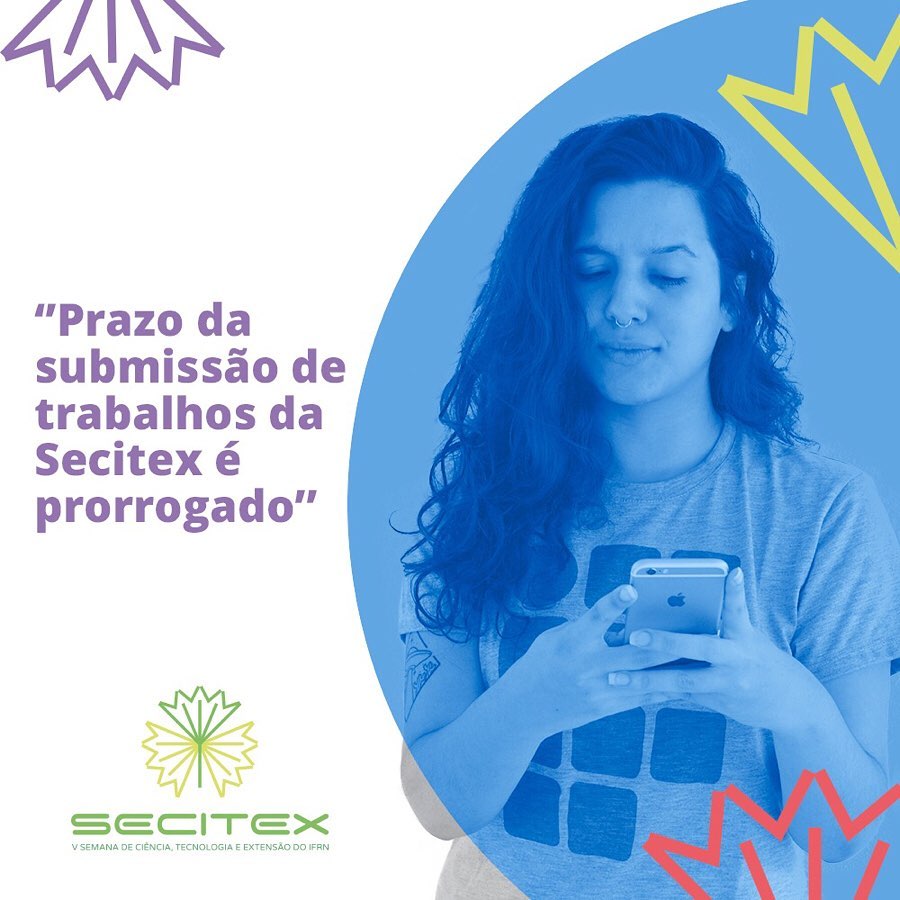 PropiIfrn's tweet photo. O prazo para submissão de trabalhos para a Secitex 2019 foi prorrogado até o dia 4 de agosto. Visite o site https://t.co/WTFi41WE2n para conferir as normas de submissão. A Secitex 2019 acontece de 16 a 18 de outubro, na Estação das Artes, em Mossoró ☀ #Secitex2019 #IFRN #Propi https://t.co/CVXLgdVamu