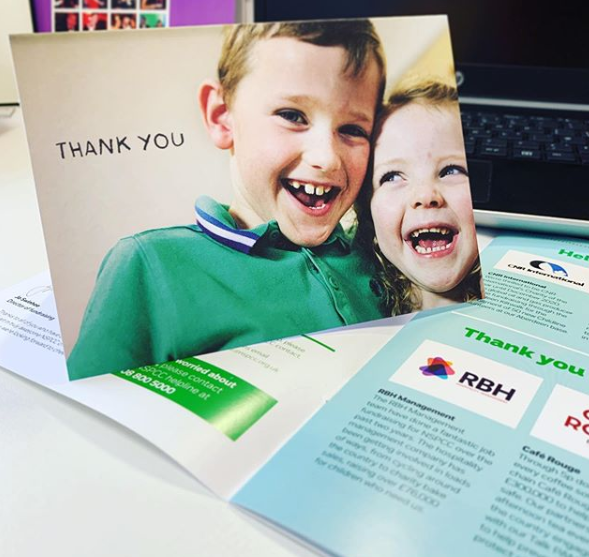 What a lovely thank you from the <a href="/NSPCC/">NSPCC</a> ... it was an absolute pleasure to fundraise for such a wonderful charity! #LifeAtRBH 😃