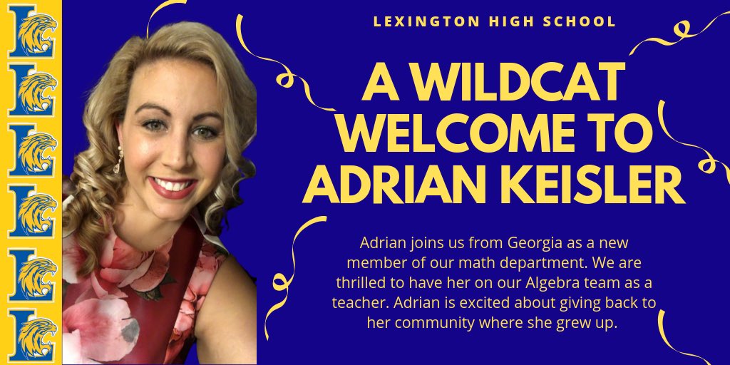 LHSWildcatsLex1's tweet image. ⭐️ A WILDCAT WELCOME ⭐️

Our family keeps growing 👀 @LHSWildcatsLex1 is adding more rockstars to the group! 💫 These teachers will be a great addition to our family! Give them a follow! 

#LexGoCats @Hoskins_LHS @LHS_WILDCATS @LexHSBaseball