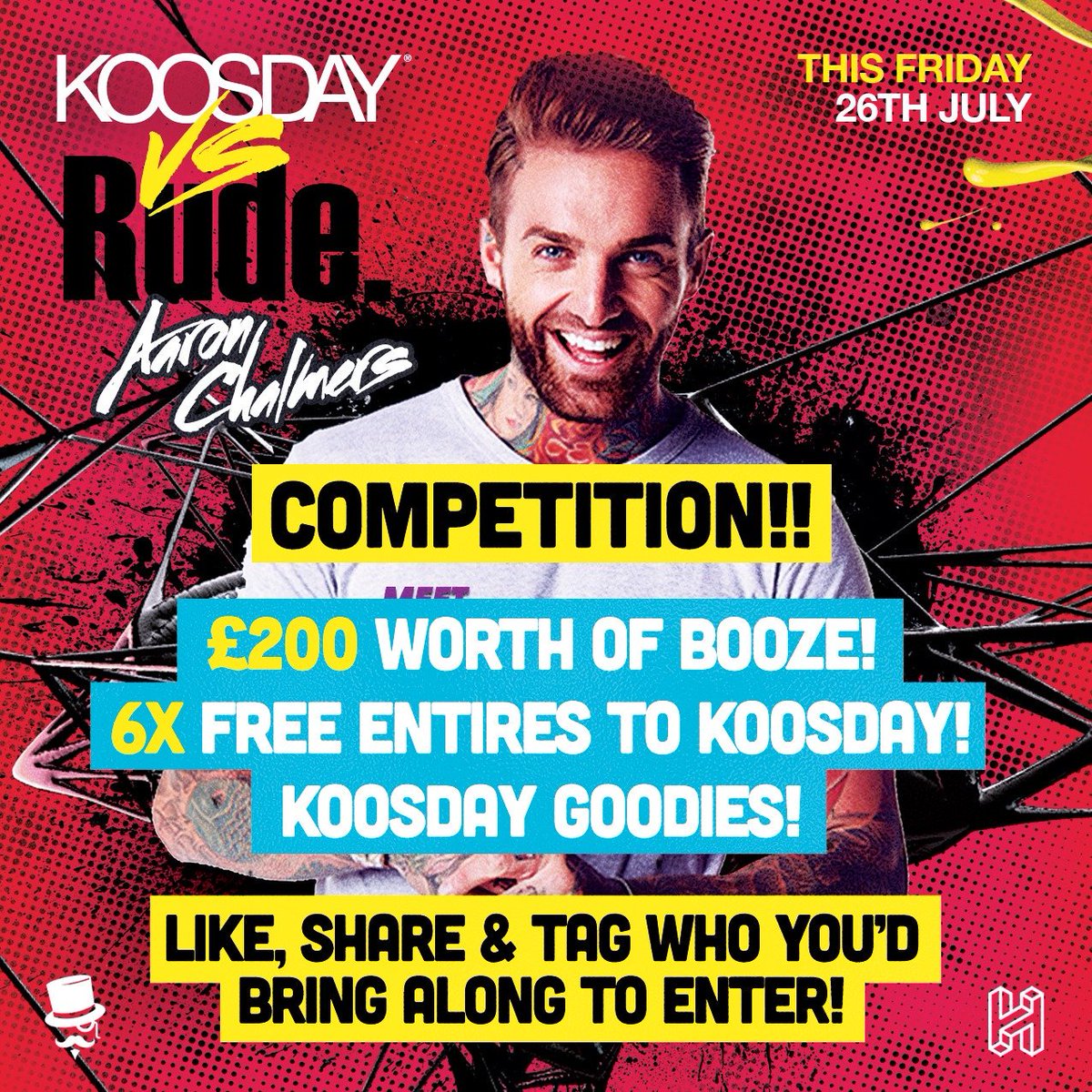 Check out our HUGE competition on FB for this Friday's KOOSDAY vs RUDE ft: AARON CHALMERS!
fb.com/koosdaydarlo