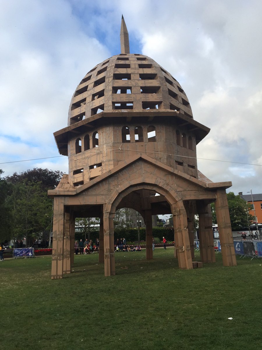 liamloftus's tweet photo. Great #peoplesbuild again this year as part of #giaf19 - loved volunteering for this. Well done to all involved and the artist Olivier Grossetête. Hope it’s back next year! https://t.co/whNR9Kjcmt