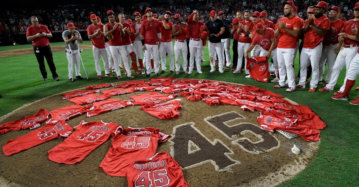 OptaSTATS's tweet photo. On July 12, the @Angels paid tribute to Tyler Skaggs by donning the no. 45 against the Mariners. What came out of it, was an emotional night that transcended sports.
See how #STATSInsights was used to tell the story, and other top Insights from last week: https://t.co/FAuEu1FYZC https://t.co/E5U8MRDmVX