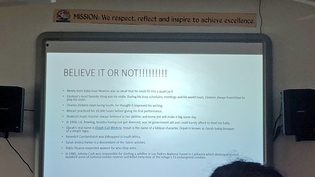TahilianiG's tweet photo. Believe it or not! Session on gifted and talented students. What a great start to our Monday! Thanks to @lakita_jaggi ! Totally enjoyed it! #refreshingmemory #teachers #TBSDelhi #TBSinset2019 https://t.co/2DV6gGhAXy