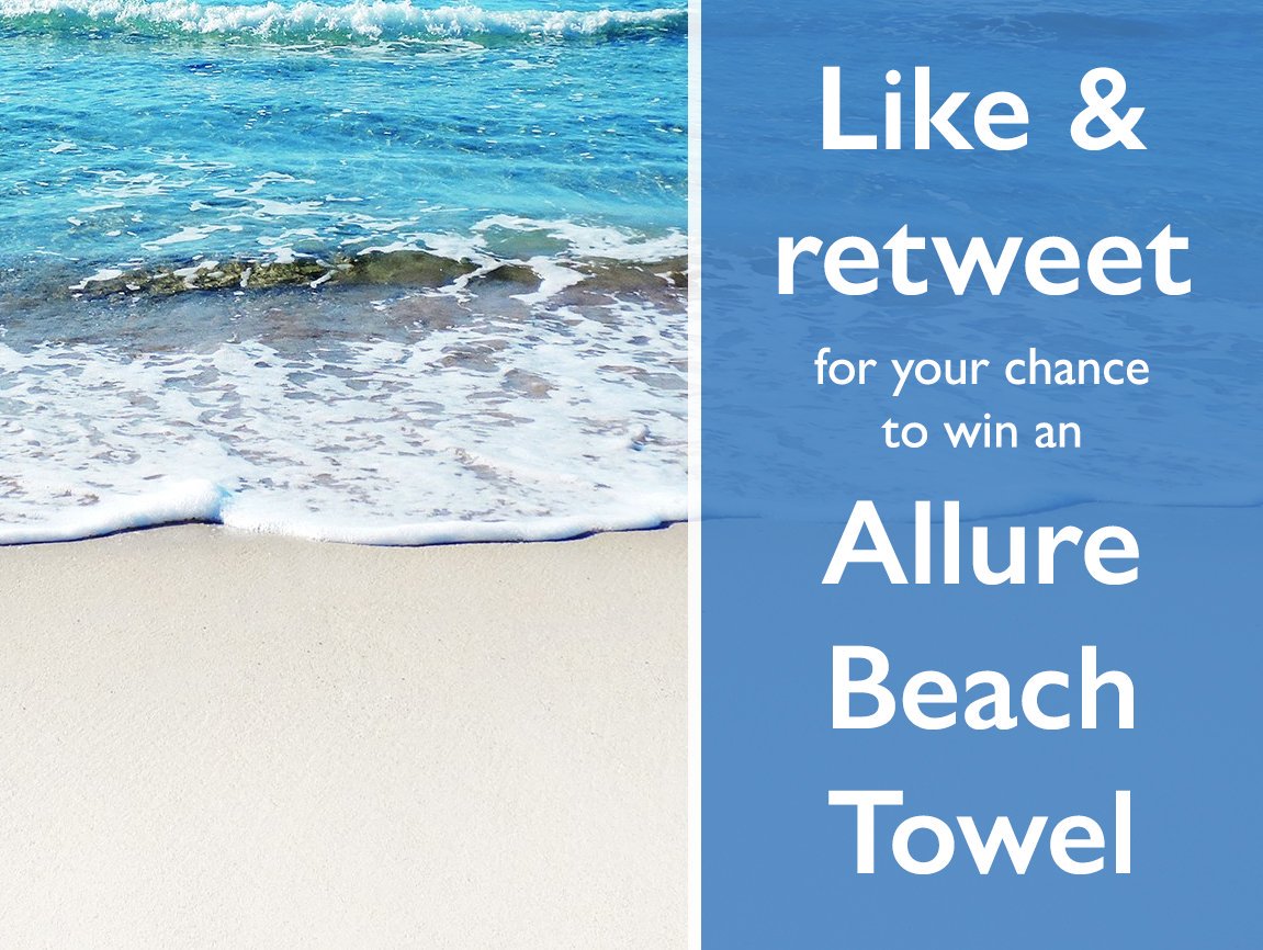 AllureBathFash's tweet image. Planning on making the most of the warm weather? Need a new towel for the beach? 🏖☀

Like &amp;amp; retweet this post and follow @AllureBathFash for your chance to win one of our fantastic beach towels!

#mondaymotivation #heatwaveuk #competition #competitiontime