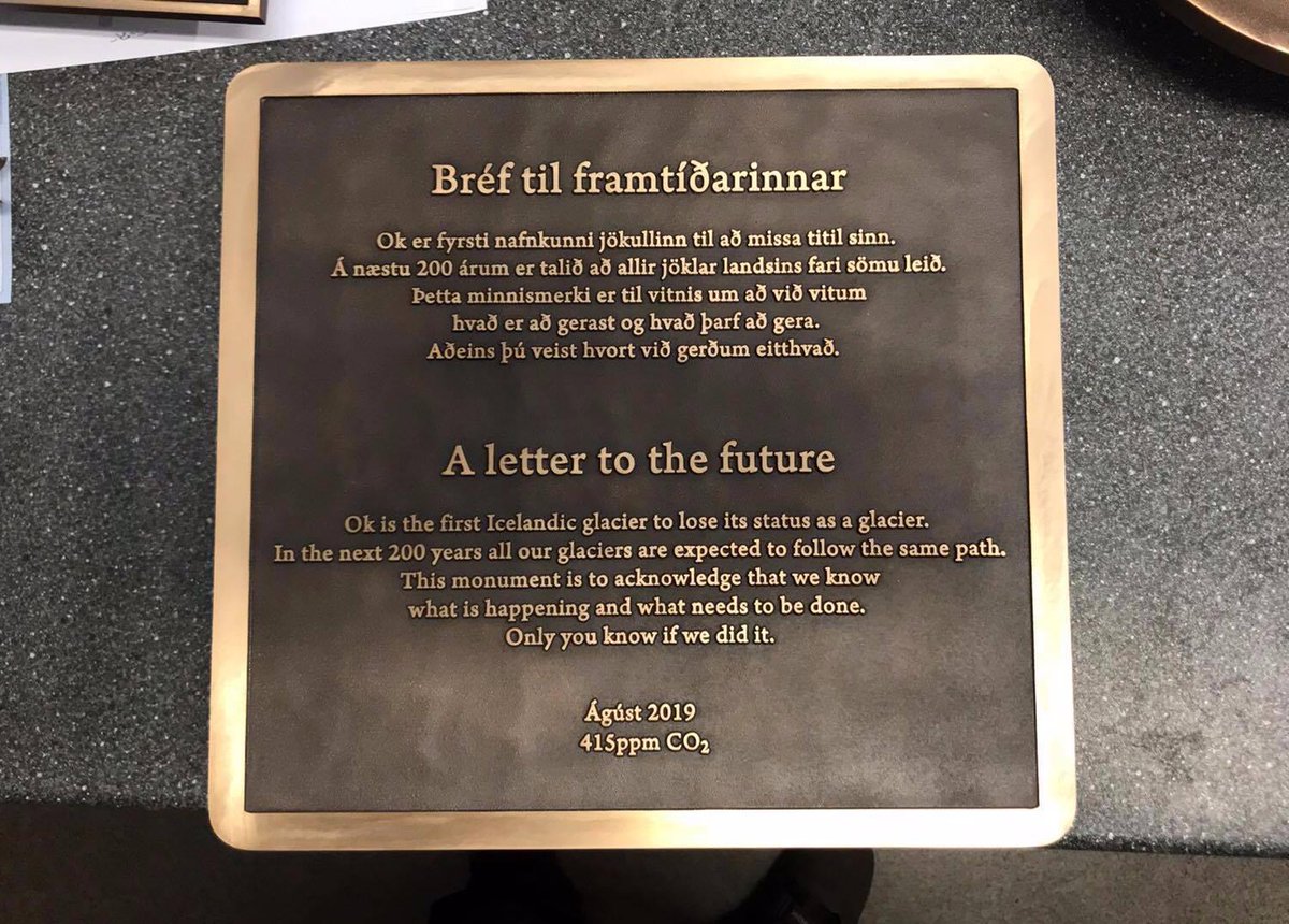 RiceUNews's tweet photo. Lost glacier in Iceland to be honored with memorial monument  https://t.co/m25s1z9V53 https://t.co/b2jpAEwMCO
