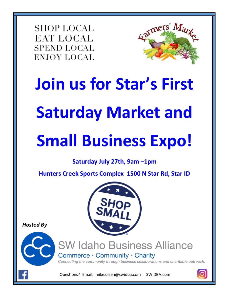 Foothills_PT's tweet photo. Foothills Physical Therapy will be out in Star this weekend! Come see us! #physicaltherapy #staridaho #idaholocal https://t.co/F5cUgeKni2