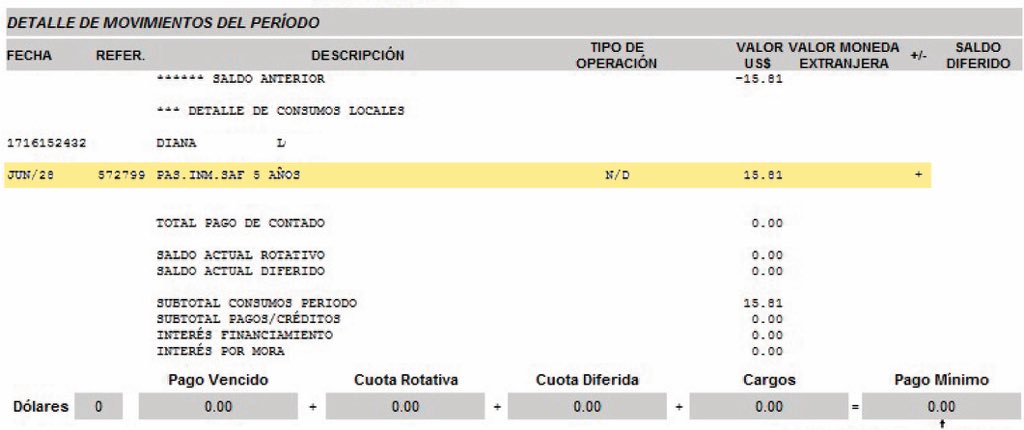 gabilinlo01's tweet photo. Quiero saber si me van a cobrar por estos $ 15.81 que no se de que se trata o si van a generar intereses para que pague por algo que no consumo @BancoPacificoEC https://t.co/DdQMGsWSHx