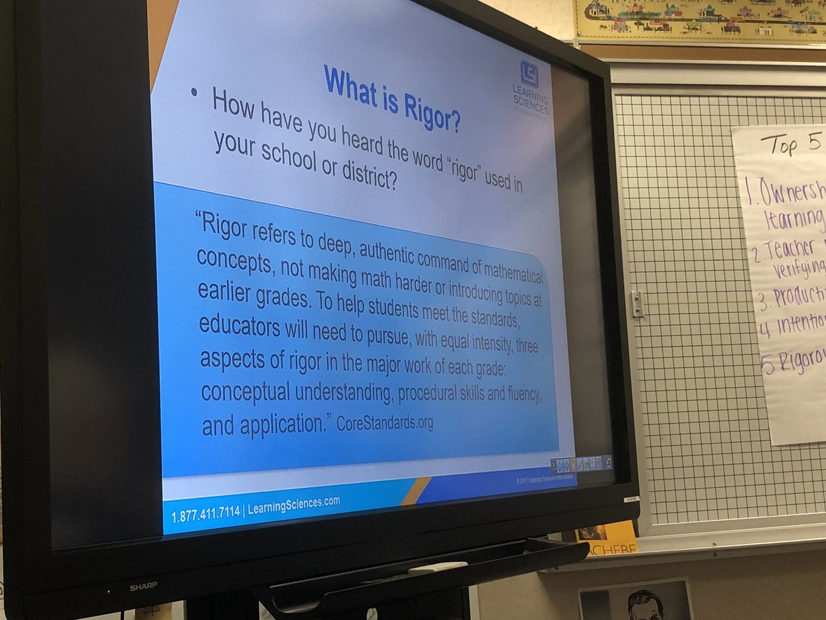 PrincipalBlythe's tweet photo. Growing in the 3 Math Core Actions for Rigor with Core Action 1 focusing on Conceptual Understanding! @JackieSpeake #RigorWeek19 https://t.co/VD4ineizOk