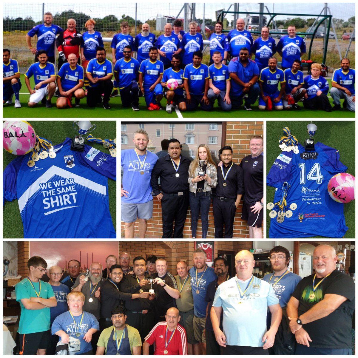 What a fantastic day yesterday! with over 26 players supporting people with mental health. The score was Seven Spice 5 - WWtSS 3 and everyone celebrated the victory back at Seven Spice Indian Restaurant with a banquet of food for everyone involved. #letfootballhelp ⚽️🔵🏆