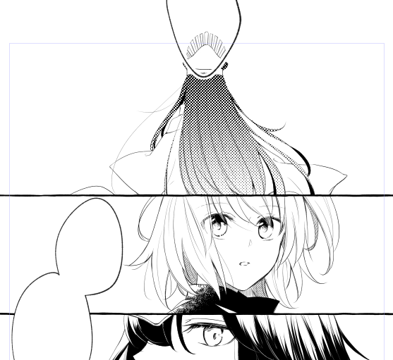 リハビリ兼ねてとてもお久しぶりに漫画あげられないかともりもり…Φ あと線画半分 
