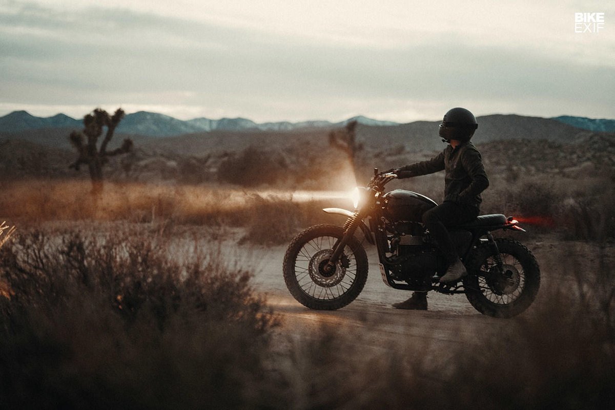 UKTriumph's tweet photo. Exceptional Scrambler custom from Ben Giese. 

#TriumphCustom #Scrambler https://t.co/pS8UovWQYb