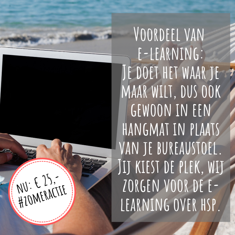 E-learning '#hooggevoeligheid, van last naar kracht' wordt deze zomer op vakantie in bijvoorbeeld Spanje, Frankrijk, Italie en Duitsland gedaan. Ideaal want je beslist zelf waar, hoe, wanneer én hoe lang je erover doet. Extra voordelig tijdens #zomeractie kleinschuilenberg.shop/product/e-lear…