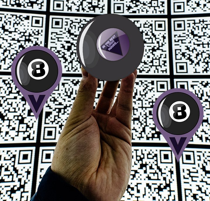 Munzee's tweet photo. When is the next update coming? In the next 1,000 hours! Once again, the Magic 8 Ball special has revealed the future (albeit in a Munzee way 😉). Have you revealed this message yet? If not, you better get capping! 🎱 #MunzeeOn #8zees https://t.co/DTDmjLL5QV