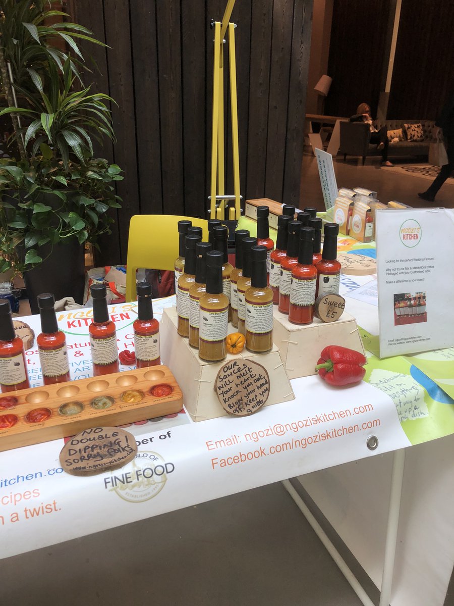 Alphabeta1418's tweet photo. A huge thank you to @Ngozikitchen for spicing things up with your delicious hot sauces. They don't just have a kick, but they have a lovely flavour as well. #popup #popupshop #Londonpopups #hotsauce #Naturalsauce https://t.co/Otxa8CrtoC