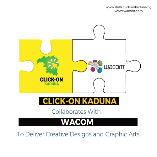 ClickOnKaduna's tweet photo. Today we signed another partnership with @wacom to deliver courses on creative arts and digital graphics. This partnership offers the opportunity for participants to learn top-notch skills relating to 3D Animation, Cartoon and Digital Sketches.
#DigitalSkills https://t.co/1a7l4oRZ6Y
