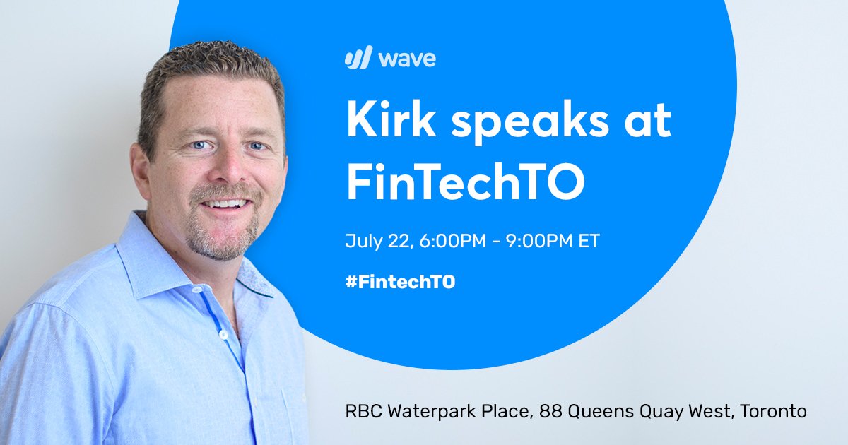 WaveHQ's tweet image. Join Wave Co-founder and CEO, @tksimpson, TONIGHT as he speaks at #FintechTO along with a star-studded line-up of #fintech innovators. @TechTorontoOrg bit.ly/2JFN3cD