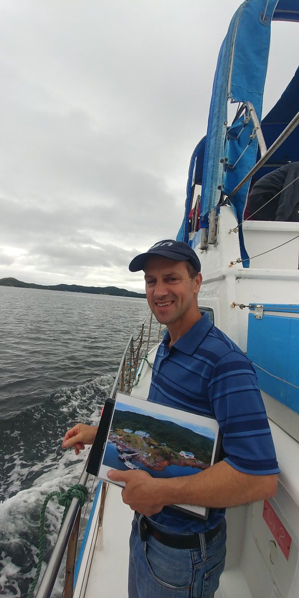 Our wonderful Captain &amp; guide, Gary  taking us to beautiful <a href="/woodyislandNL/">Woody Island Resort</a>!  #CanadaSelect #QualityMatters