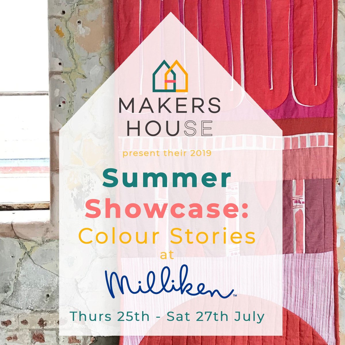 Our friends over at <a href="/Makers_House_/">Makers House</a> are running a lovely summer showcase at Milliken this week, 25-27 July. Click through for details of free workshops and demos plus a panel discussion and networking event on Thurs 25 July: bit.ly/MakersHouseSum…