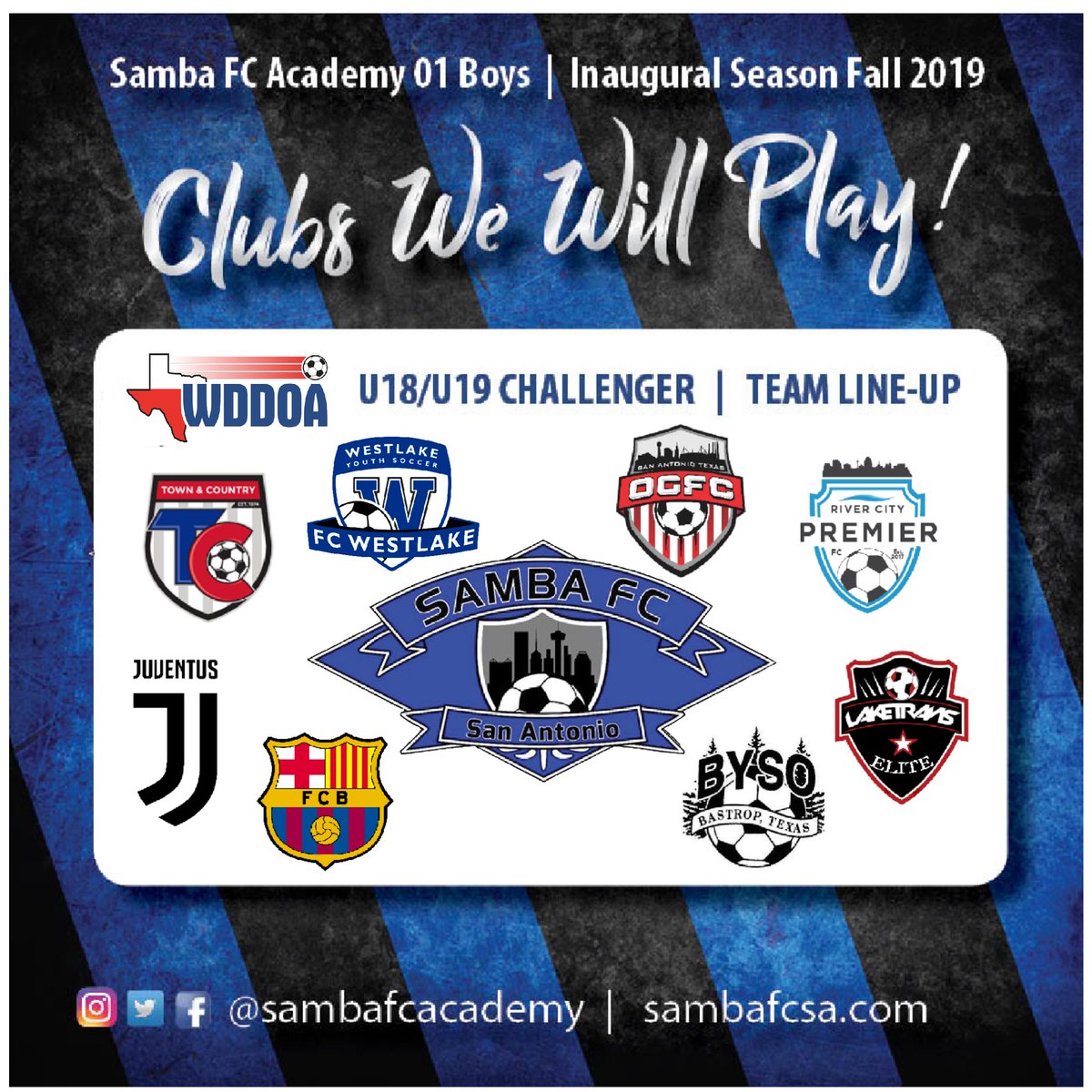 SambaFCAcademy's tweet photo. #WeAreSamba #YourClub #SATXClubSoccer #ClubSoccer #SambaFCB01 #SambaFoundation #SambaPride #SambaStrong @WDDOA #WDDOAchallenger https://t.co/aRXLNoTaix