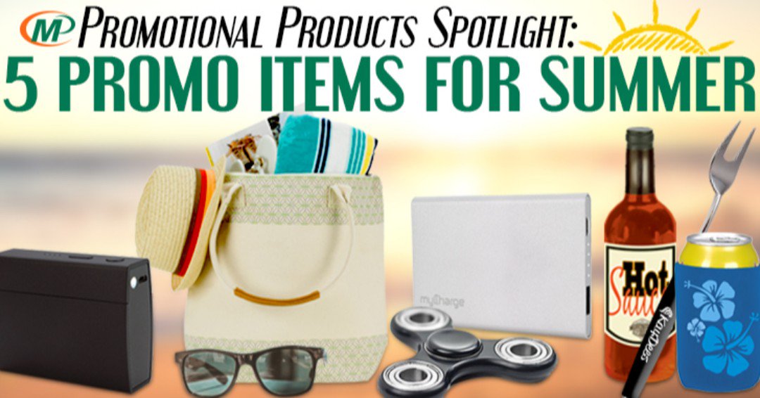 MMPressRosedale's tweet photo. This summer, use promotional products as a gateway to connecting your business and brand with customers in meaningful ways they will appreciate. Check out these five promo items for summer! #PrintIsPower #MinutemanPress https://t.co/KpzTvJbgIx https://t.co/2rJW5sfOTv