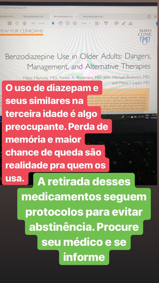 brunopetraglia's tweet photo. O uso abusivo de benzodiazepinicos é crescente e geralmente cultivado por mts anos! Por mais q tenha tido uma indicação no passado, não necessariamente ela ainda exista p/ continuar usando

Para evitar os efeitos colaterais sempre devemos saber pq o usamos e se existe algo melhor https://t.co/5newqRh7Hu