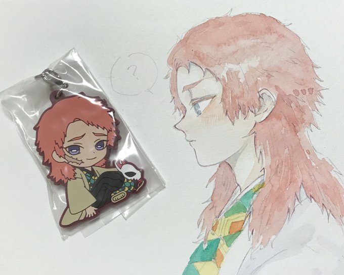 雪ん子さんがTwitterに投稿した錆兎(鬼滅の刃)のイラスト。