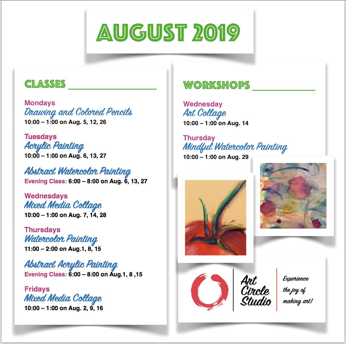 August at Art Circle Studio