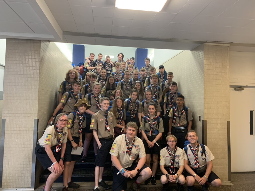 The @suffolkwsj2019 are off to the World Scout Jamboree with 45,000+ Scouts from over 150 nations #UK24WSJ