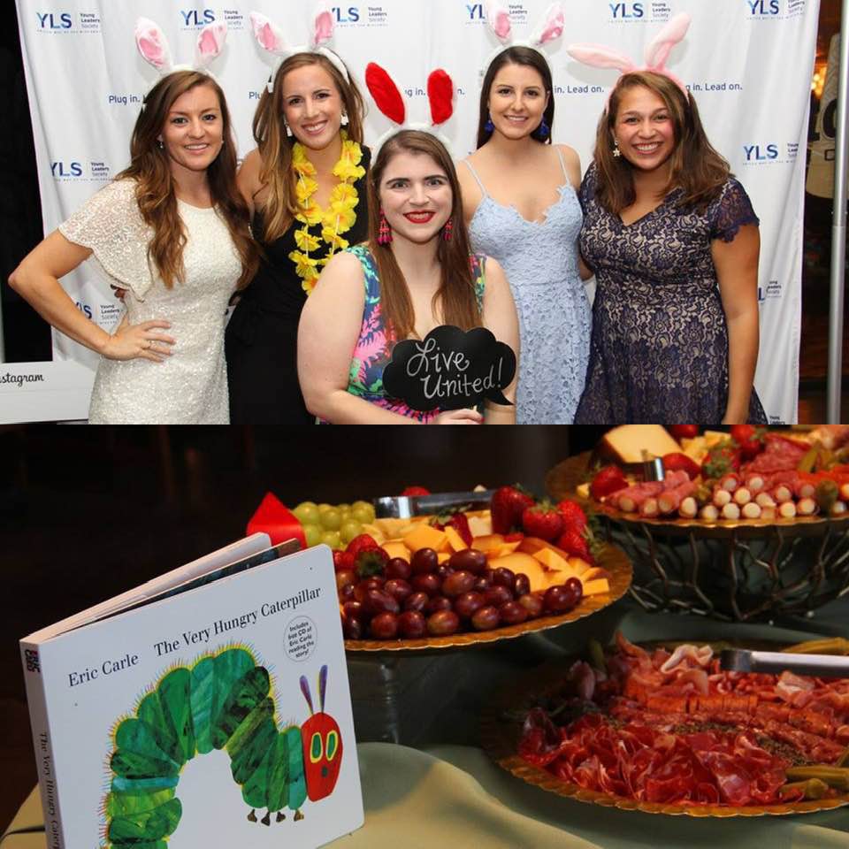 #ThrowbackThursday - some of our Book Bunnies and delicious bites from A Night for the Books 2018! 
This year's event is Friday, August 16th from 7-11! Join us for drinks, delicious food &amp; music by the Don Russo Duo all night long!
Get your tickets on ylsmidlands.com!