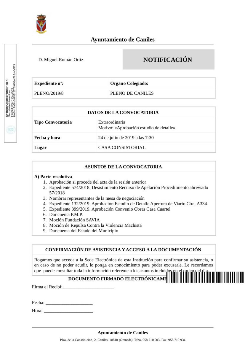 PSOECaniles's tweet photo. Convocad@s a Pleno el próximo Miércoles a las 07:30 Horas de la mañana. Una hora lógica y razonable para convocar una sesión plenaria  y para que el pueblo pueda acudir al pleno a conocer los asuntos a tratar. No precisamente es ejemplo de transparencia. #Caniles https://t.co/jqLYafXokZ